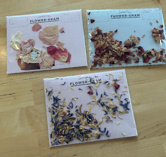 Handwritten Flower-Gram Card