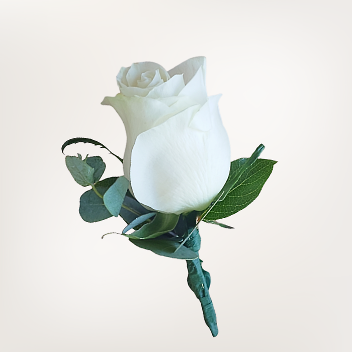 White Rose Boutonniere
