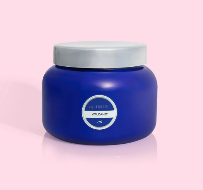 Volcano Blue Oversized Candle