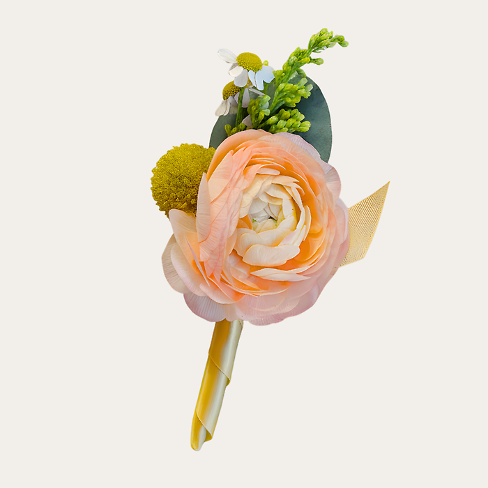 Clementine Sorbet Boutonniere
