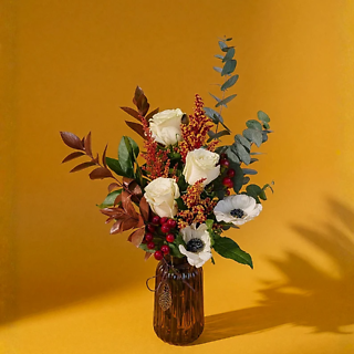 Copper & Ivory Vase