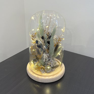 Gray Dried Flowers Display