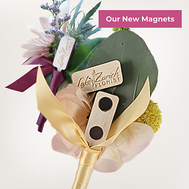 Sapphire Elegance Boutonniere