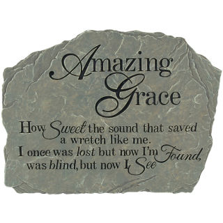 \"Amazing Grace\" Garden Stone