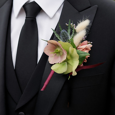Sand & Silk Boutonniere