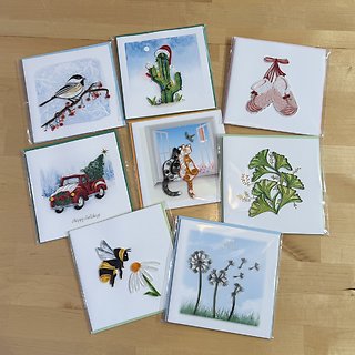 Handwritten Quilling Card