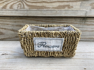 Blooming Plants in Basket