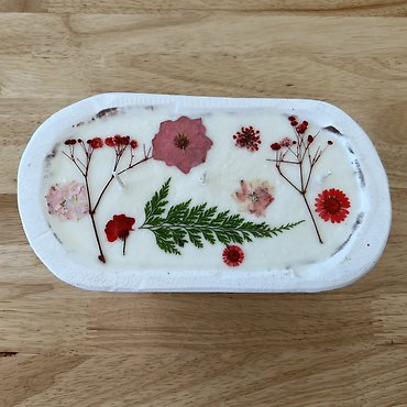 Dough Bowl Flower Candle