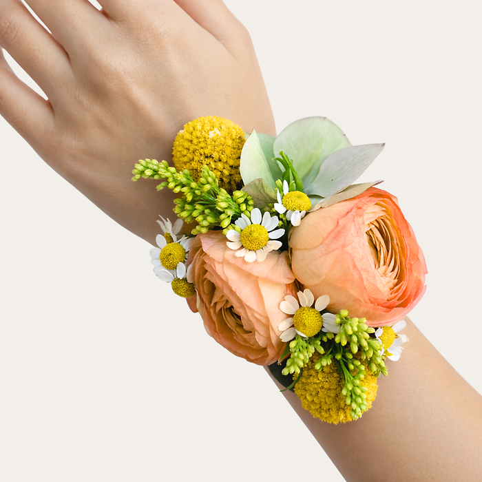 Clementine Sorbet Corsage