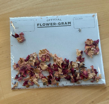 Handwritten Flower-Gram Card