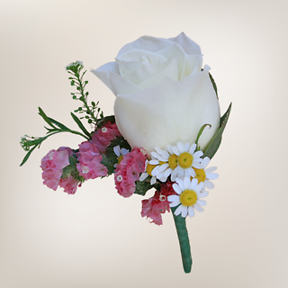 Pink Meadow Boutonniere