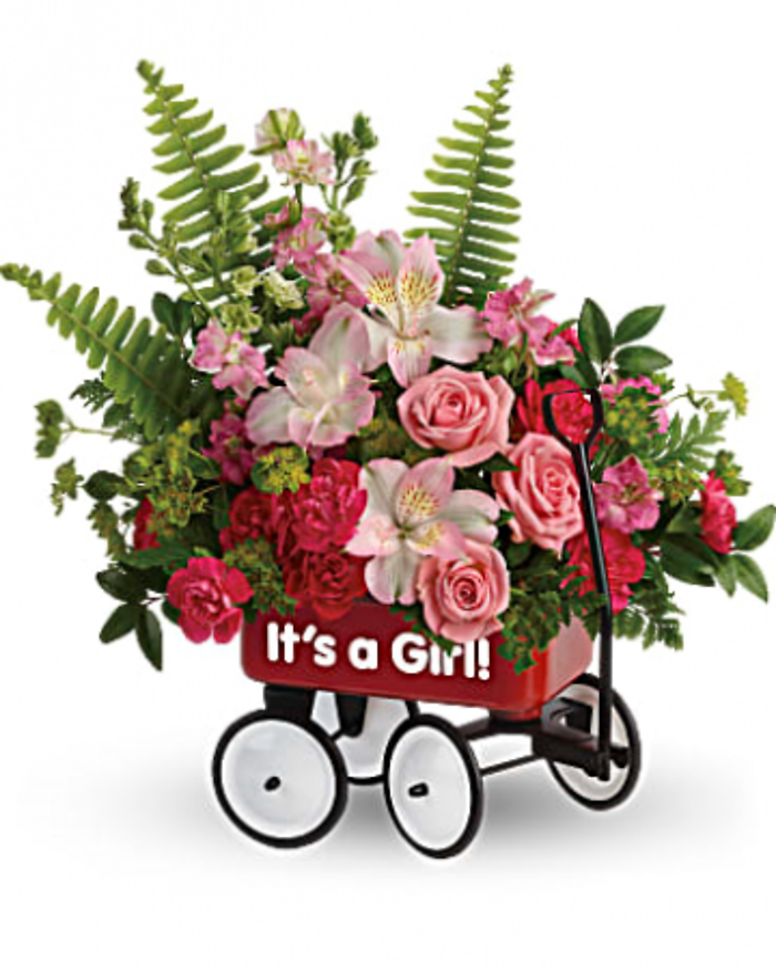 It\'s A Girl Little Wagon Bouquet