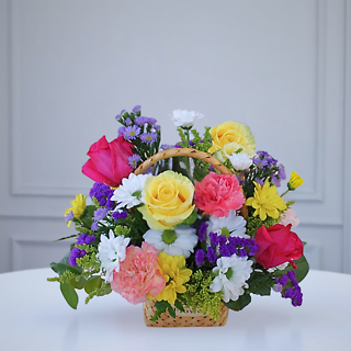 Joyful Blooms Basket