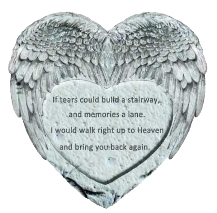 Heart/Angel Wings Stepping Stone