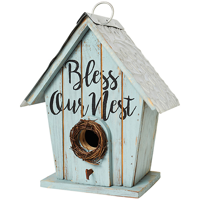 \"Bless Our Nest\" Birdhouse