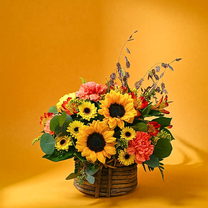 Sunflower Harvest Basket