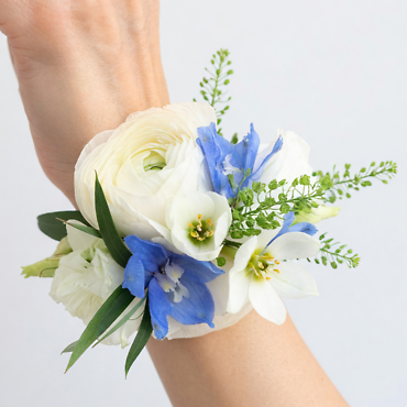 Sapphire Elegance Corsage